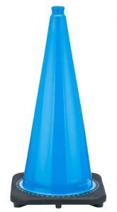 Blue Traffic Cones, 28″ 7 LBS, Navy Blue or Sky Blue Cones