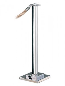 Tensabarrier Chrome 309 Deco Post Square Stanchions