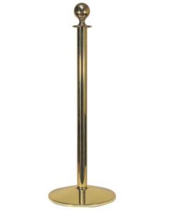 Visiontron Brass Rope Stanchions ST500S-PB