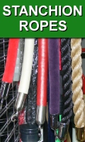 Velvet Velour Naugahyde and Hemp Stanchion Ropes