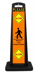 Portable Please Slow Down Sign
