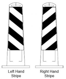 Vertical Panel Barricade Stripe Direction