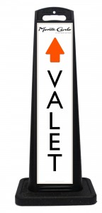 Monte Carlo Thru Lane Valet Parking Signs