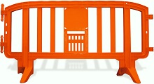 Movit Plastic Barriers Orange Lightweight Plastic Barricades