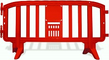 Movit Plastic Barriers Red Lightweight Plastic Barricades