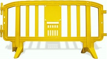 Movit Plastic Barriers Yellow Lightweight Plastic Barricades