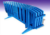 Movit Plastic Crowd Control Barriers Lightweight Plastic Barricades