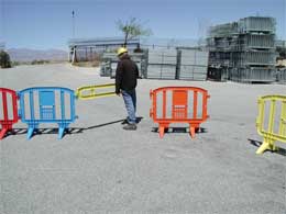 Plastic Crowd Control Barricades