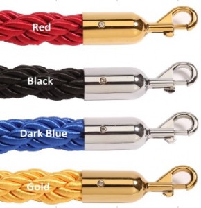 1 Inch Braided Twisted Nylon Stanchion Ropes