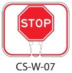 Red White STOP SIGN Traffic Cone Signs