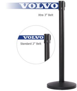 QueueMaster 550 Black Retractable Stanchions