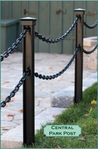 Decorative Landscape Posts and Chain