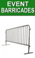 Plastic and Steel Event Barricades