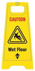 Tough Guy Caution Wet Floor Signs Yellow