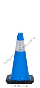 18 inch Sky Blue Reflective Safety Traffic Cone RS45015C-SB-3M4
