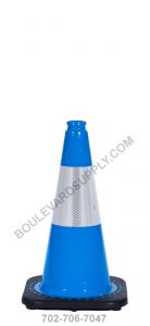 18 inch Sky Blue Reflective Safety Traffic Cone RS45015C-SB-3M6