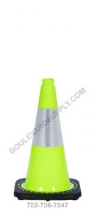 18 inch Lime Green Reflective Safety Traffic Cone RS45015C-LIME-3M6