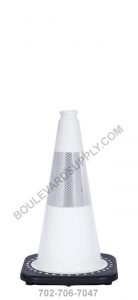 18 inch White Reflective Dressage Safety Cone RS45015C-WHITE-3M6