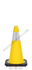 18 inch Yellow Reflective Safety Traffic Cone RS45015C-YELLOW-3M4