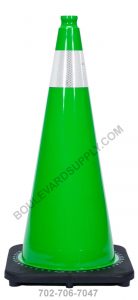 28 inch Kelly Green Reflective Traffic Cone RS70032C-GREEN-3M4