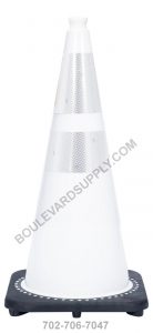 28 inch White Reflective Dressage Safety Cone RS70032C-WHITE-3M64