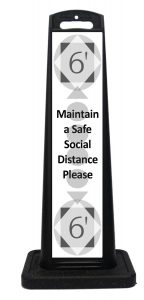 Portable Social Distancing Sign