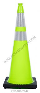 36 Inch Lime Green Traffic Cone RS70032C-LIME+3M64