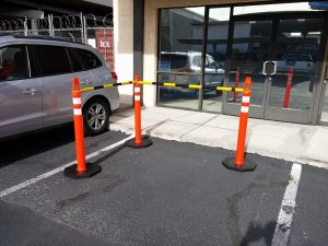 Retractable Traffic Cone Bar System