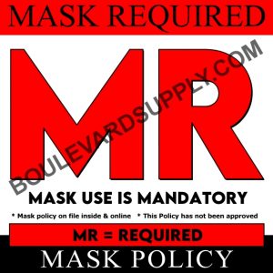 Mask Required Policy Sign