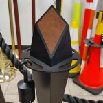Matte Black Luxe Stanchion Copper Rust Inlay