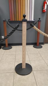 Stanchion Masters 107 Light Brown Wood Post