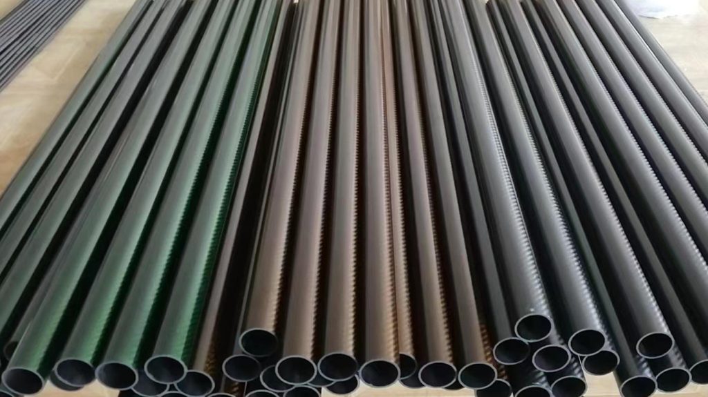 Carbon Fiber Tubing 1.5 Inch Black Green Gold