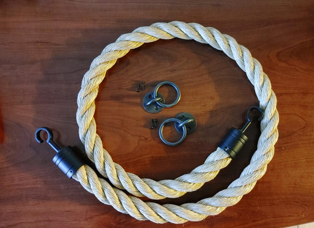 Notical Post Rope Decorative Nautical Rope, Custom Lengths, 1.5