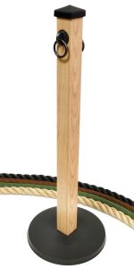 Faux Wood Rental Stanchions