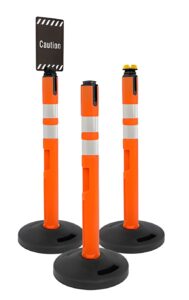 Heavy Duty Orange Plastic Delineators with Grab Handles