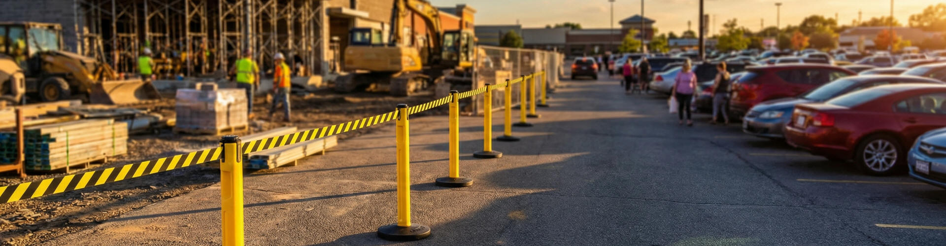 Plastic Outdoor Safety Stanchions