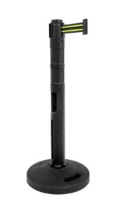 Premium Black Plastic Valet Stanchion