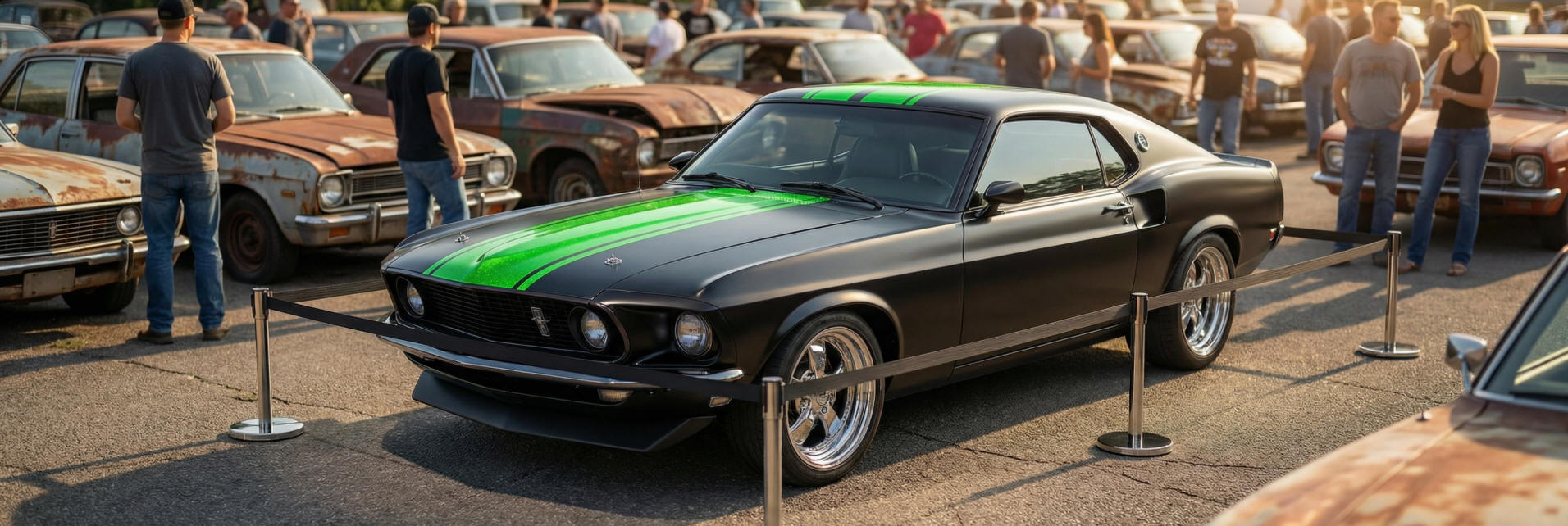 Polished Stainless Chrome Silver Car Show Stanchions Short Car Show Stanchions for Show Cars