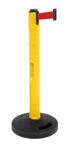 Heavy Duty Yellow Plastic Warehouse Safety Stanchion
