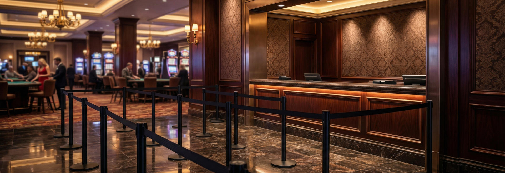 black retractable stanchions for crowd control lines