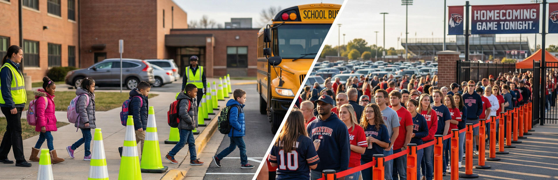 School Zone and Campus Crowd Control Equipment