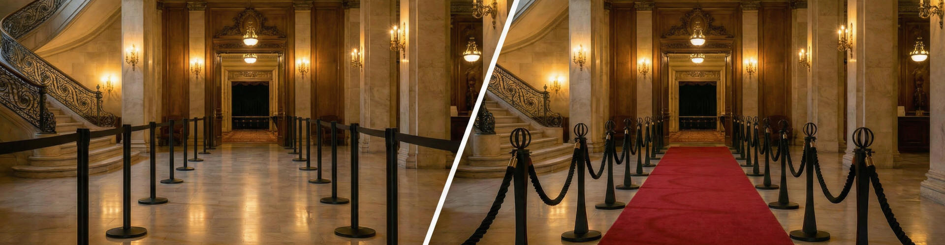 From Standard Stanchions to Upgraded Presentation From Standard Stanchions to Upgraded Presentation