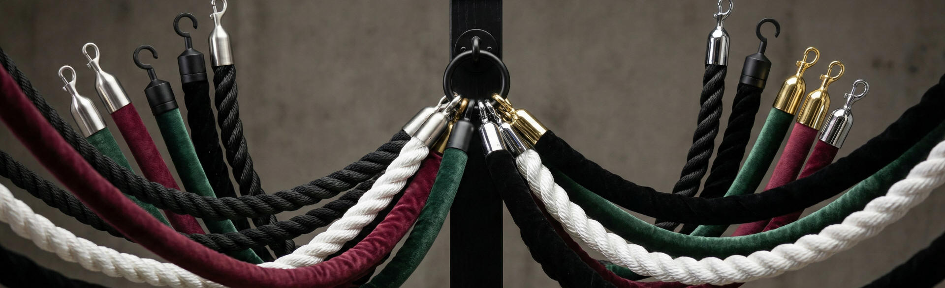 Custom Made Premium Stanchion Ropes for Indoor and Outdoor Use