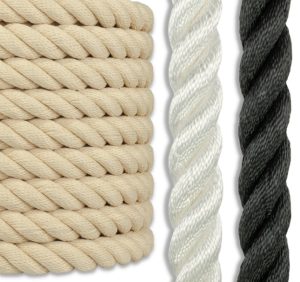 1.5" Diameter Twisted Polyester Rope Ideal for Outdoor Use