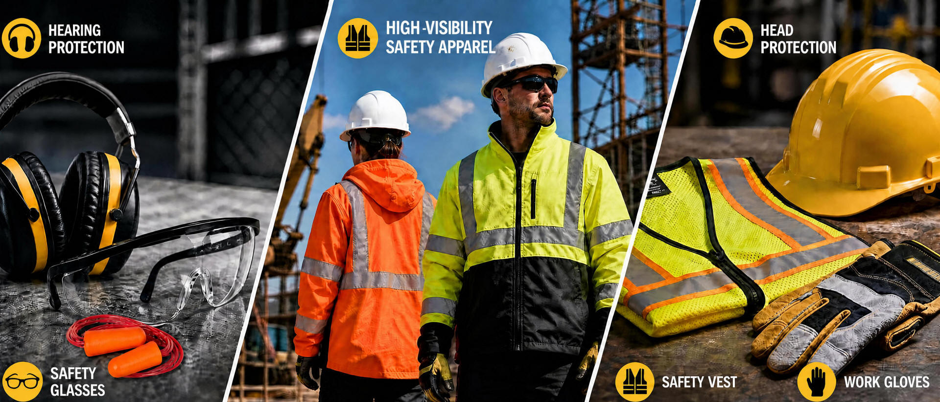 Personal Protective Equipment PPE Personal Protective Equipment, PPE and Safety Apparel for Construction, Warehouse and Outdoor Workers