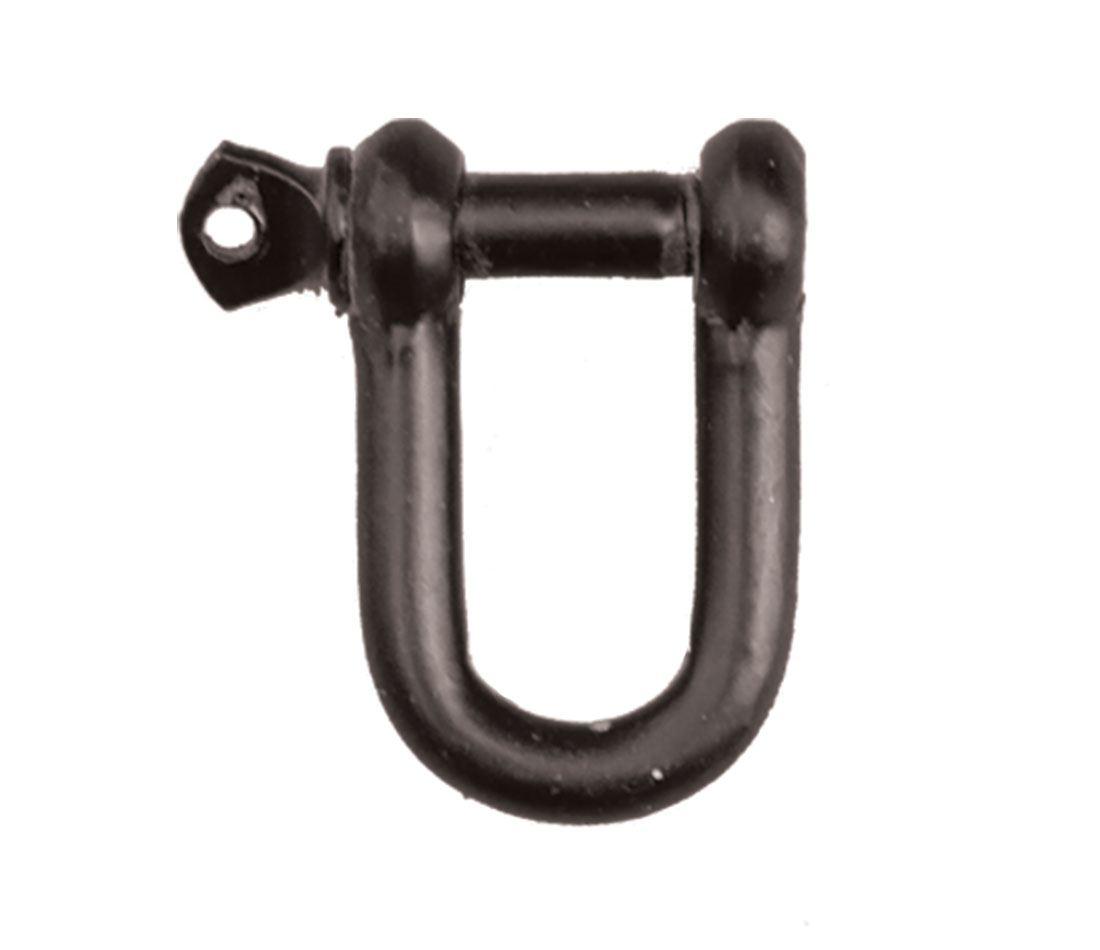 Landscape post and chain D-shackle